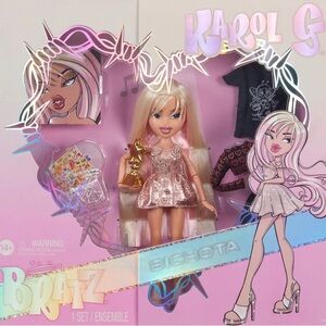 Bratz Karol G Doll with Pink Dress